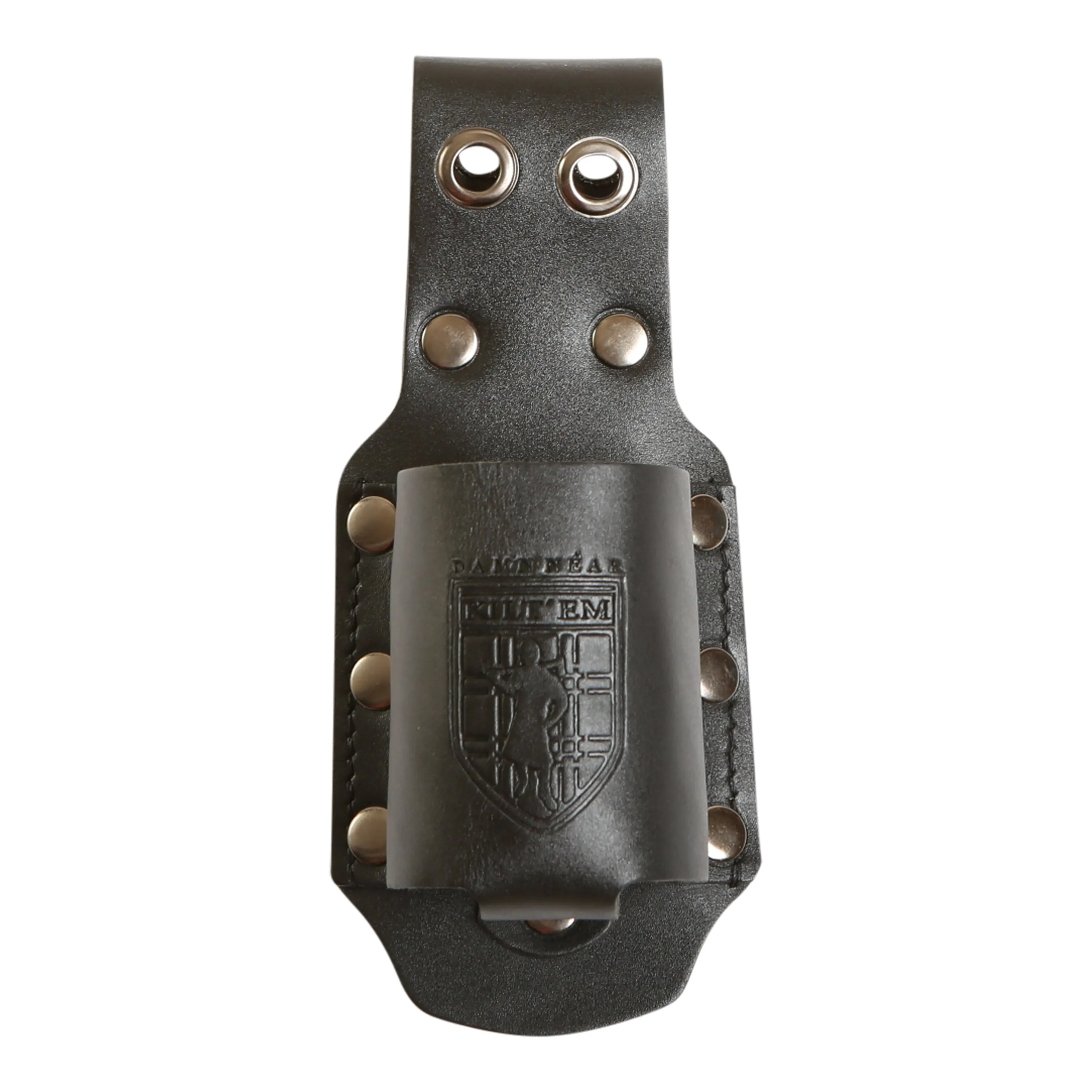 12 oz Standard Bottle Holder - Black Leather