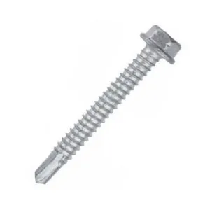 1/4-20 x 1-1/2" Bi-Flex Hex Washer Head Self-Drilling Screws #3 Point 1000 pack