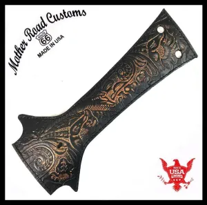 2018-2025 Harley Softail Tank Bib Slim Heritage Street Bob Deluxe Tooled Leather