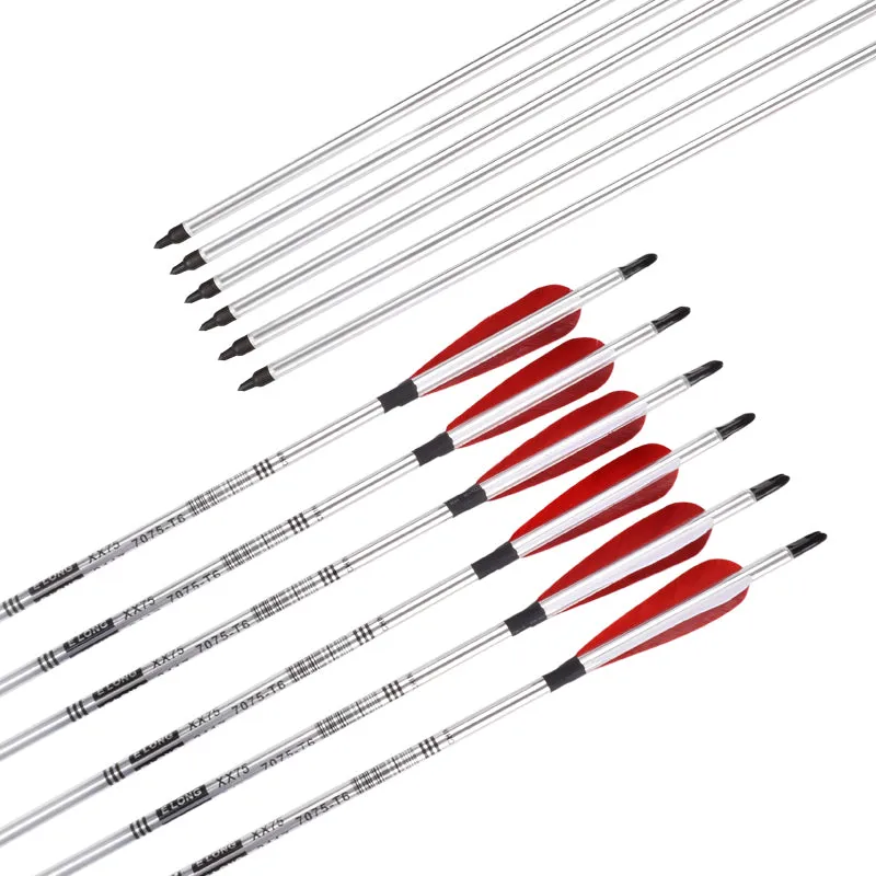 22-34 inch Aluminum Arrow Turkey Feather Archery Shooting Practice