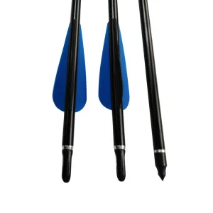 22-34inch 12pcs 2219 Black Aluminum Shaft Arrow Archery Compound Bow Recurve Bow Hunting