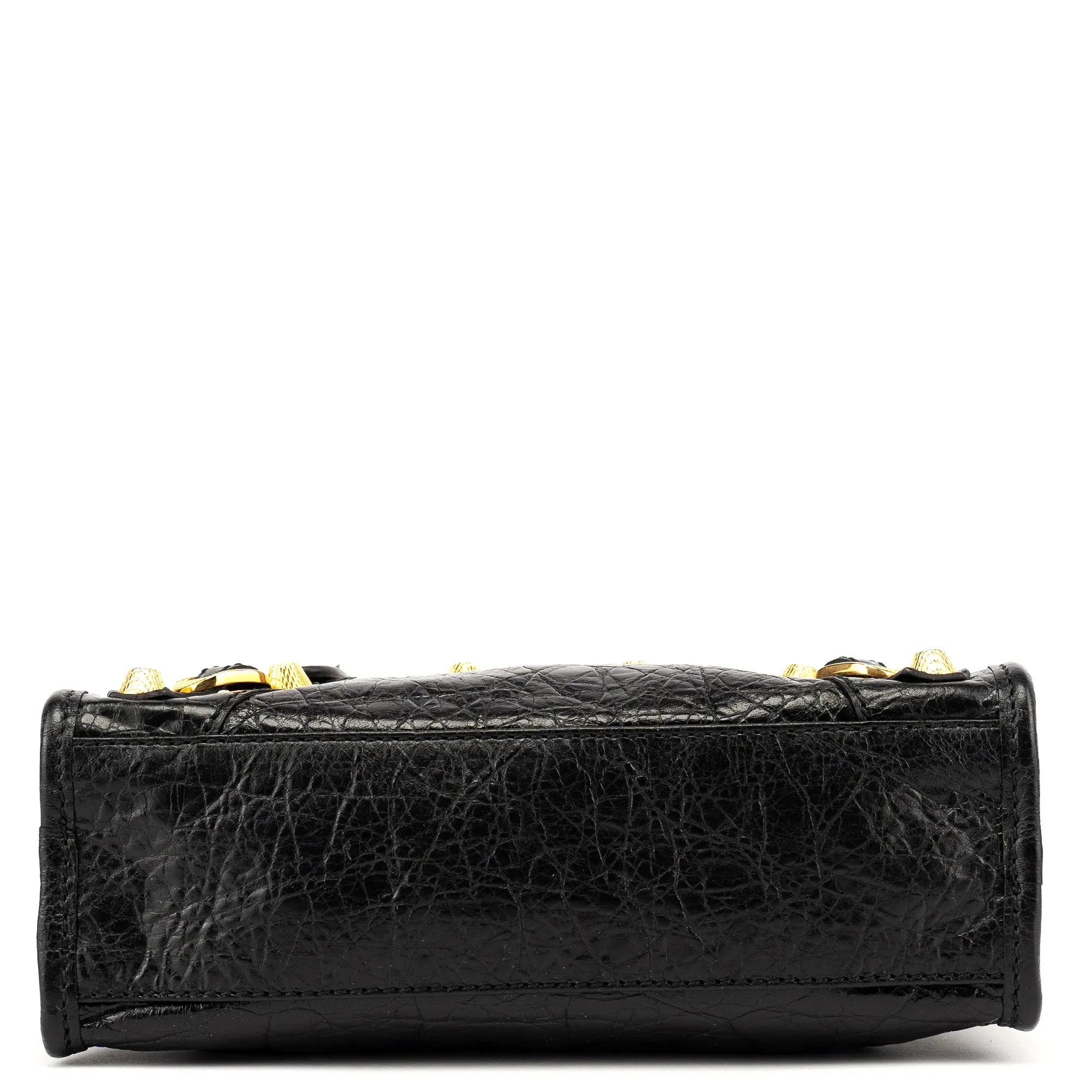 309544 Black Lambskin Mini City Bag