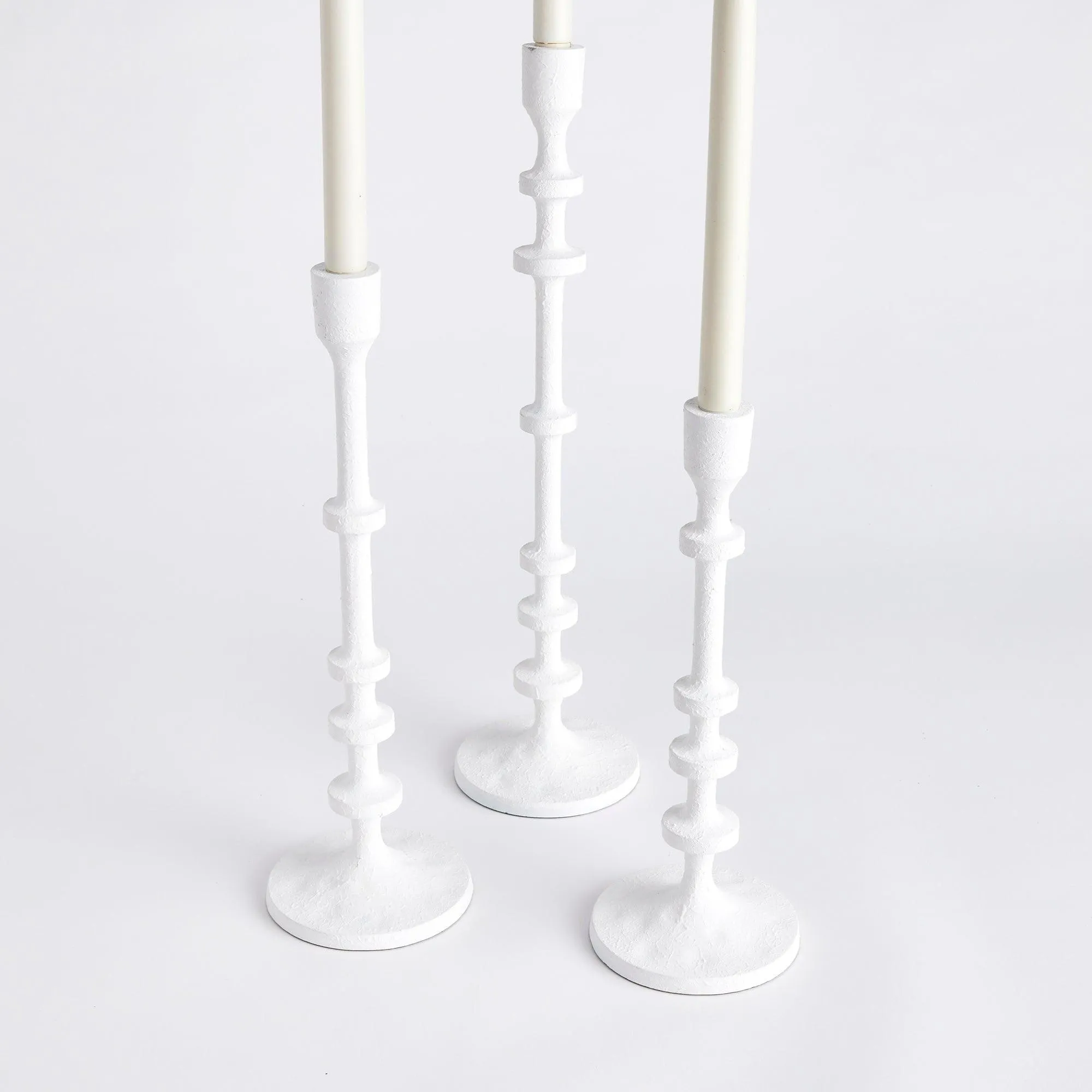 Abacus Taper Holders, Set Of 3