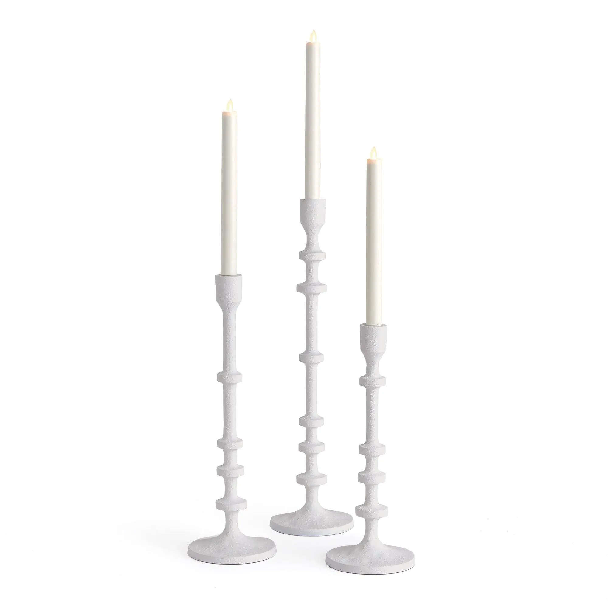 Abacus Taper Holders, Set Of 3