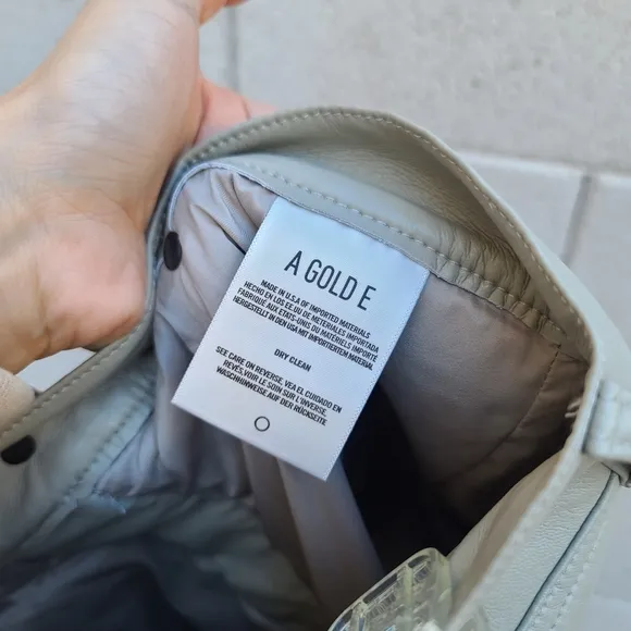 Agolde | Recycled Leather Low-Rise Jorts Size 27
