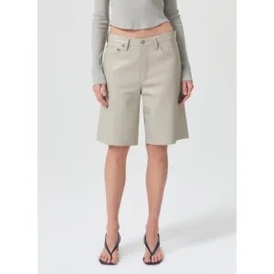Agolde | Recycled Leather Low-Rise Jorts Size 27
