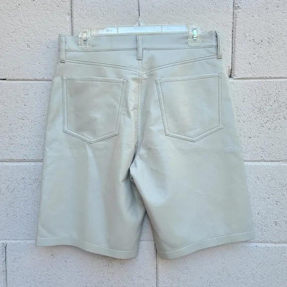 Agolde | Recycled Leather Low-Rise Jorts Size 27
