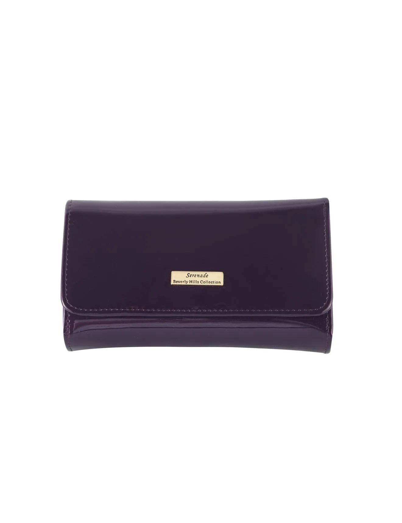 ALLURA MEDIUM PATENT LEATHER RFID WALLET -WSV102(G)-PUR