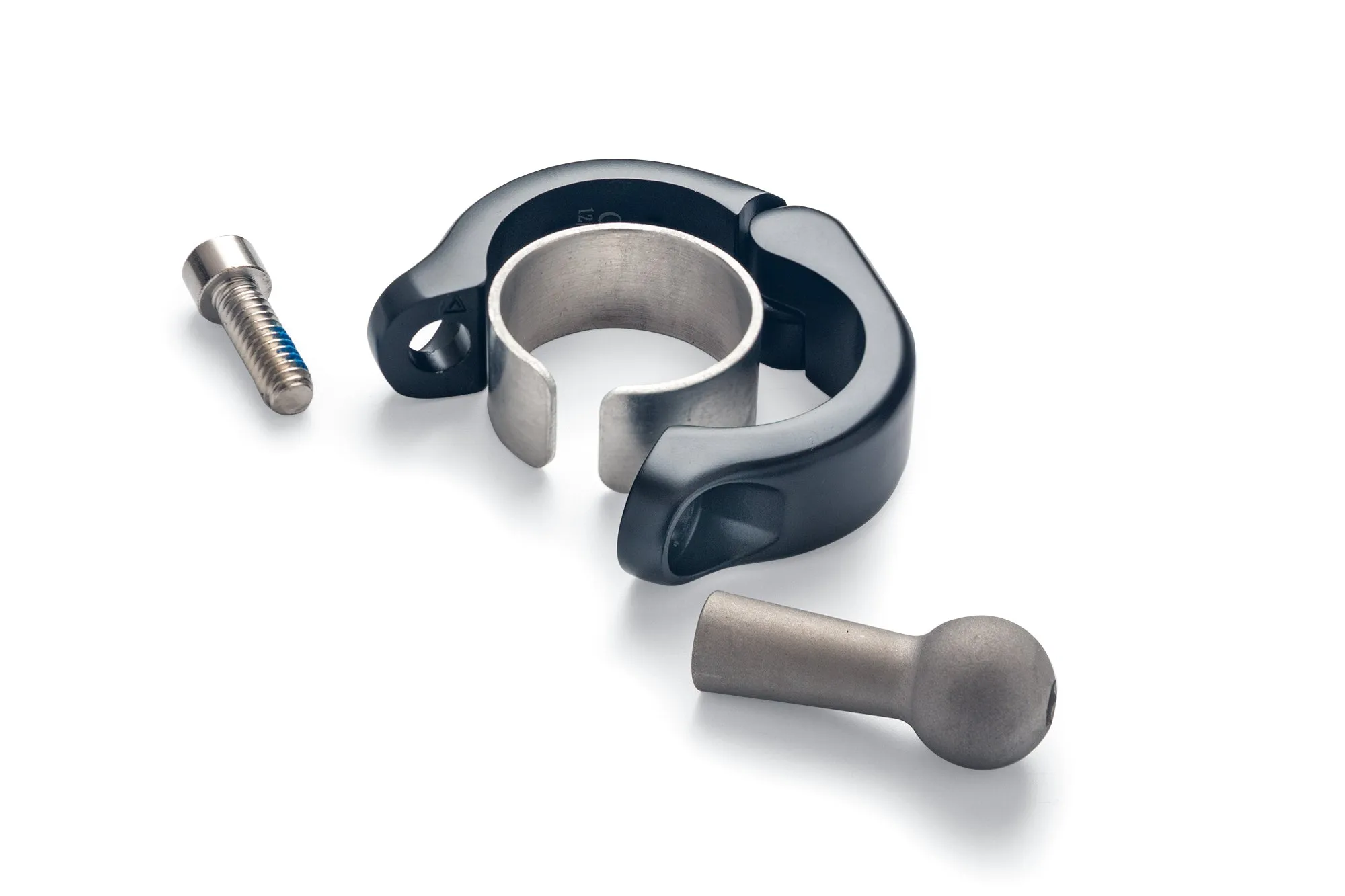 ALUMINUM CLAMP MOUNT, 1-1/8" & 1-1/4" Black