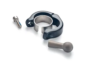 ALUMINUM CLAMP MOUNT, 1-1/8" & 1-1/4" Black