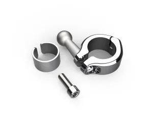 Aluminum Clamp Mount 7/8-1", Chrome