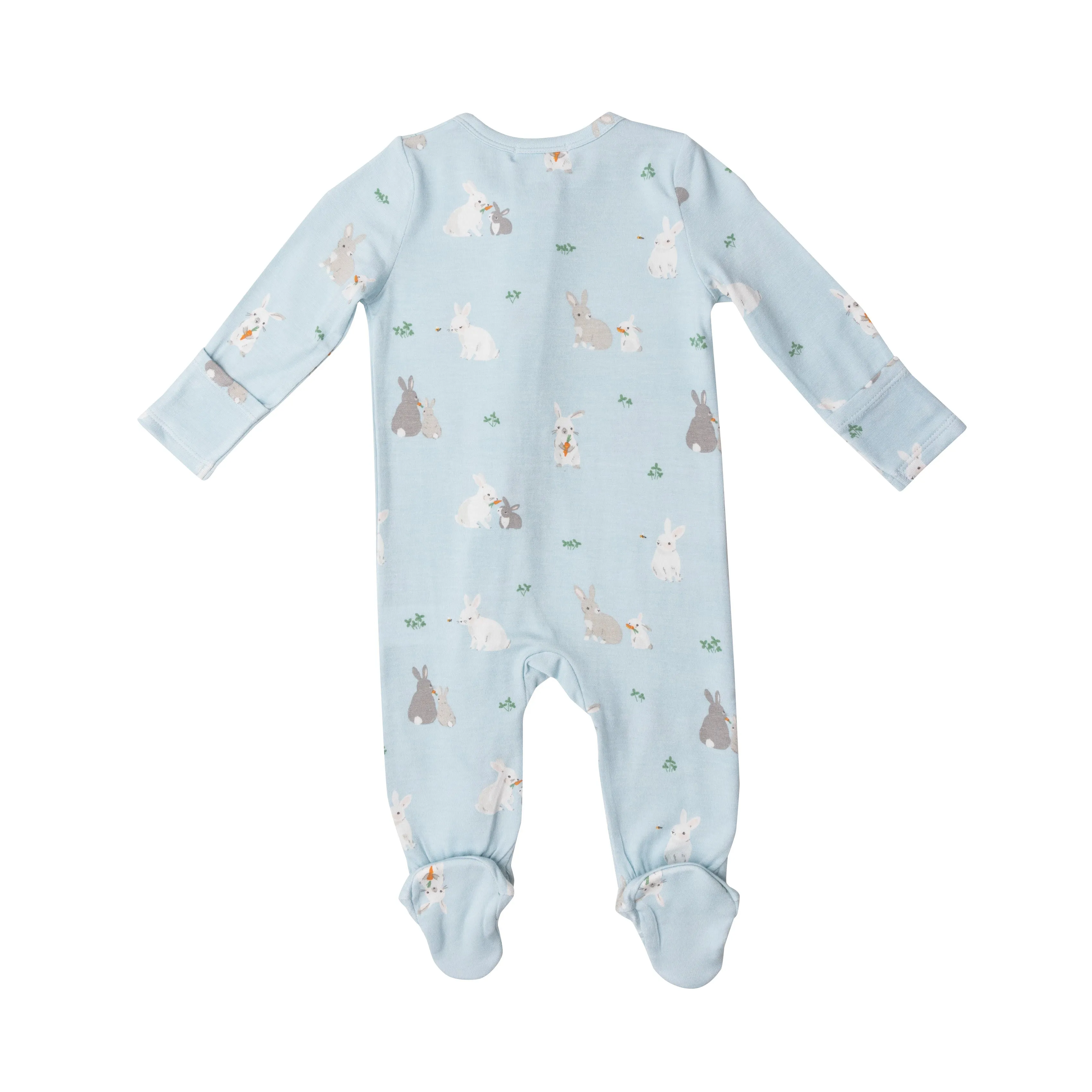 Angel Dear Blue Bunny Footie with Zipper