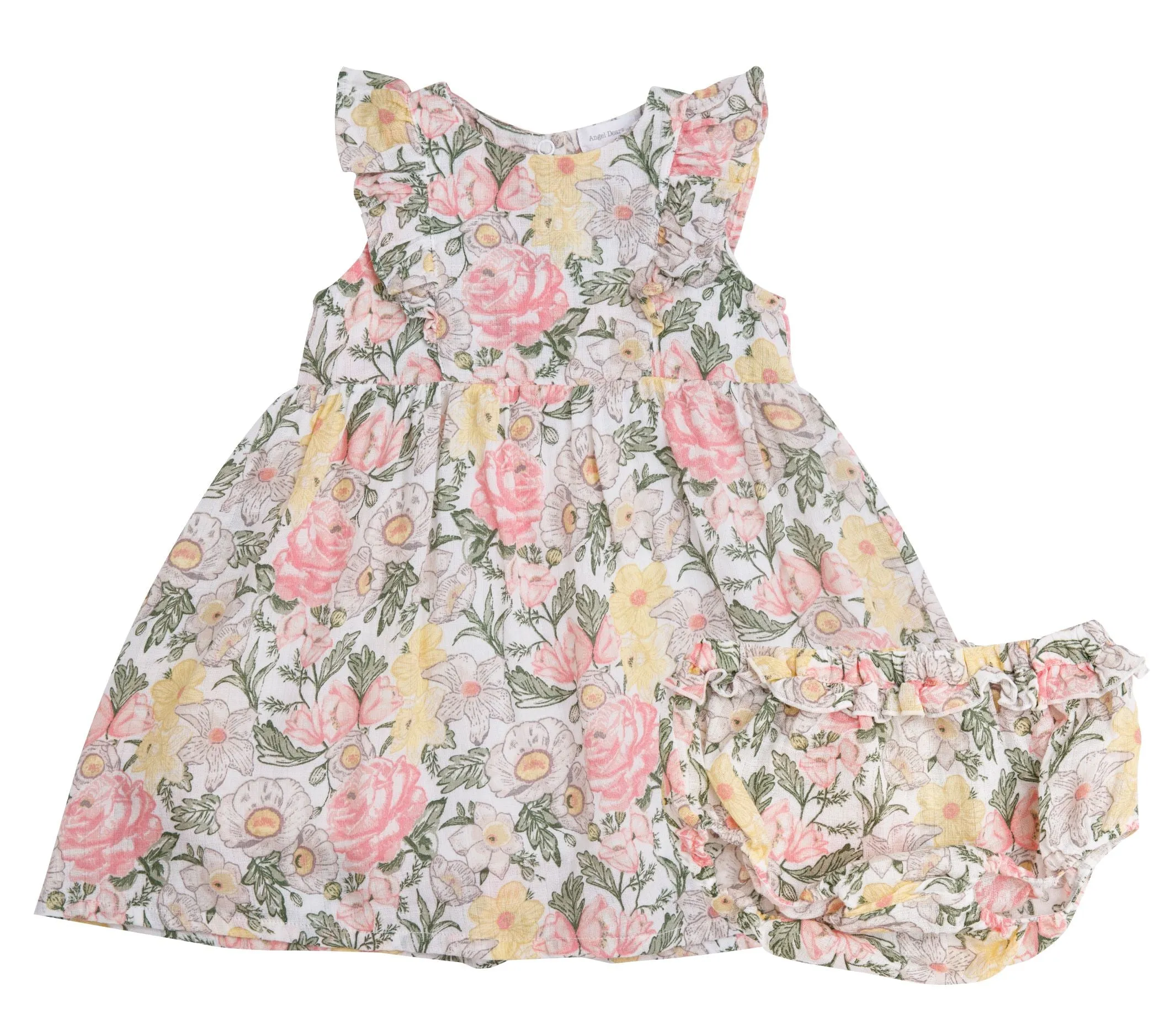Angel Dear Traditional Floral Muslin Dress