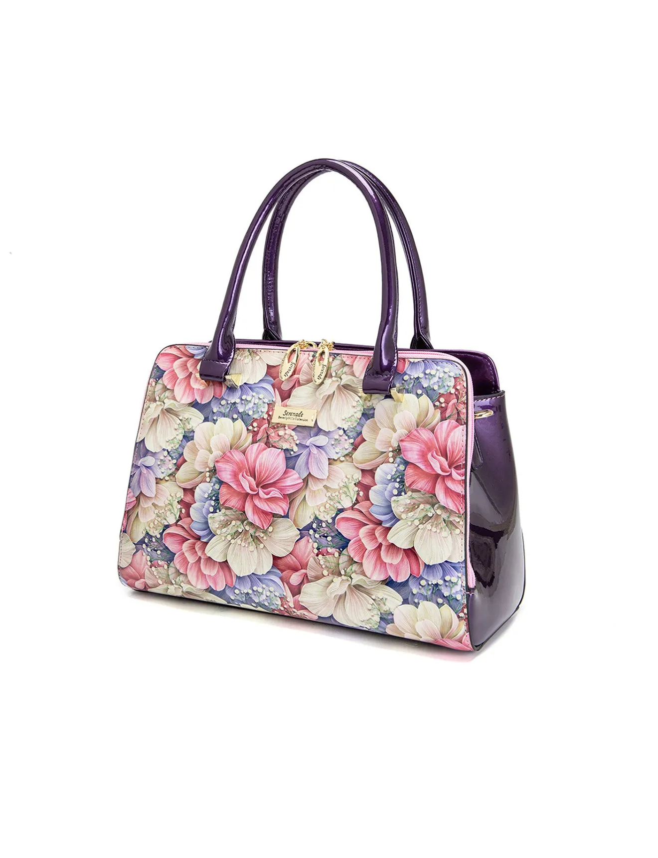 ANGELIQUE GRIP HANDLE LEATHER BAG-SN57-0343*