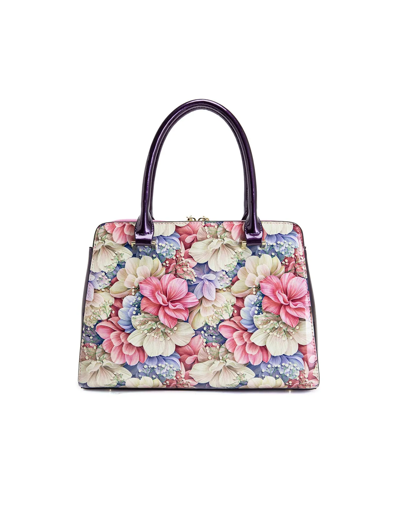 ANGELIQUE GRIP HANDLE LEATHER BAG-SN57-0343*