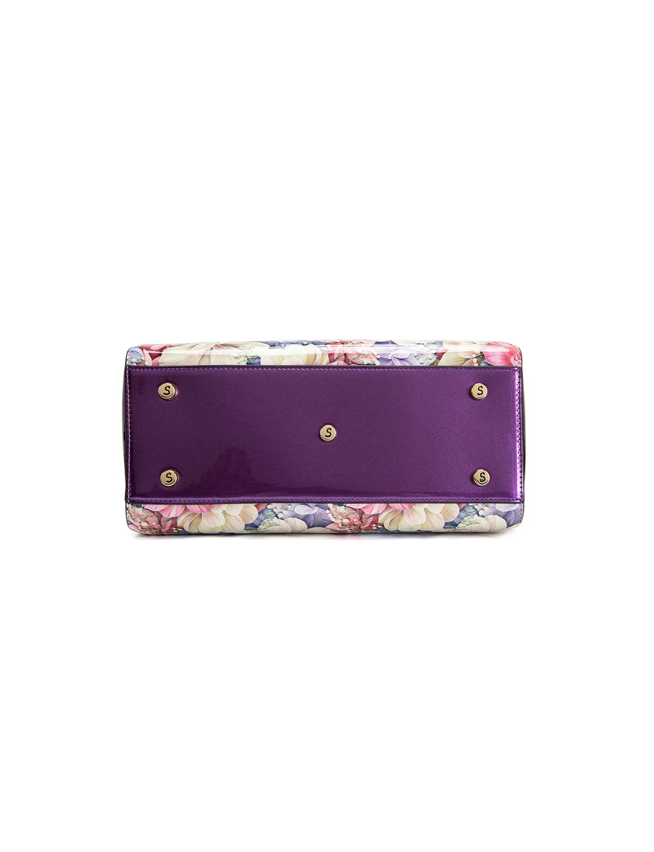 ANGELIQUE GRIP HANDLE LEATHER BAG-SN57-0343*