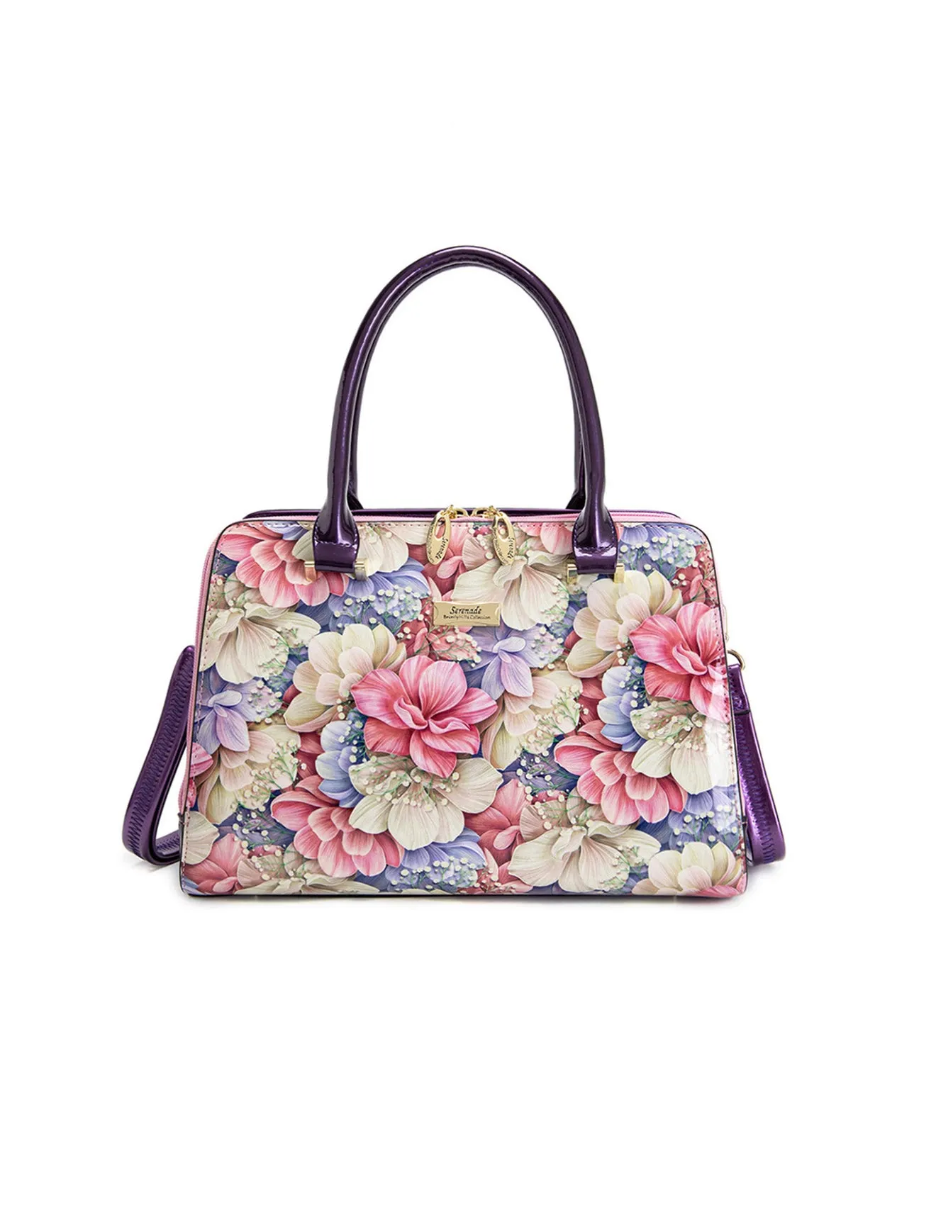 ANGELIQUE GRIP HANDLE LEATHER BAG-SN57-0343*