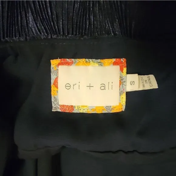 Anthropolgie Eri   Ali Navy Blue Crinkle Dress