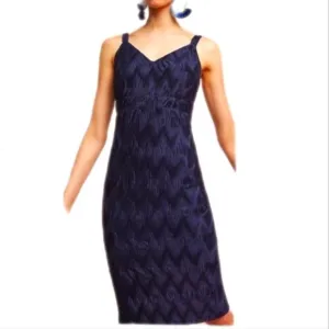 Anthropolgie Eri   Ali Navy Blue Crinkle Dress