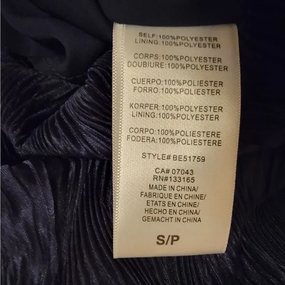 Anthropolgie Eri   Ali Navy Blue Crinkle Dress