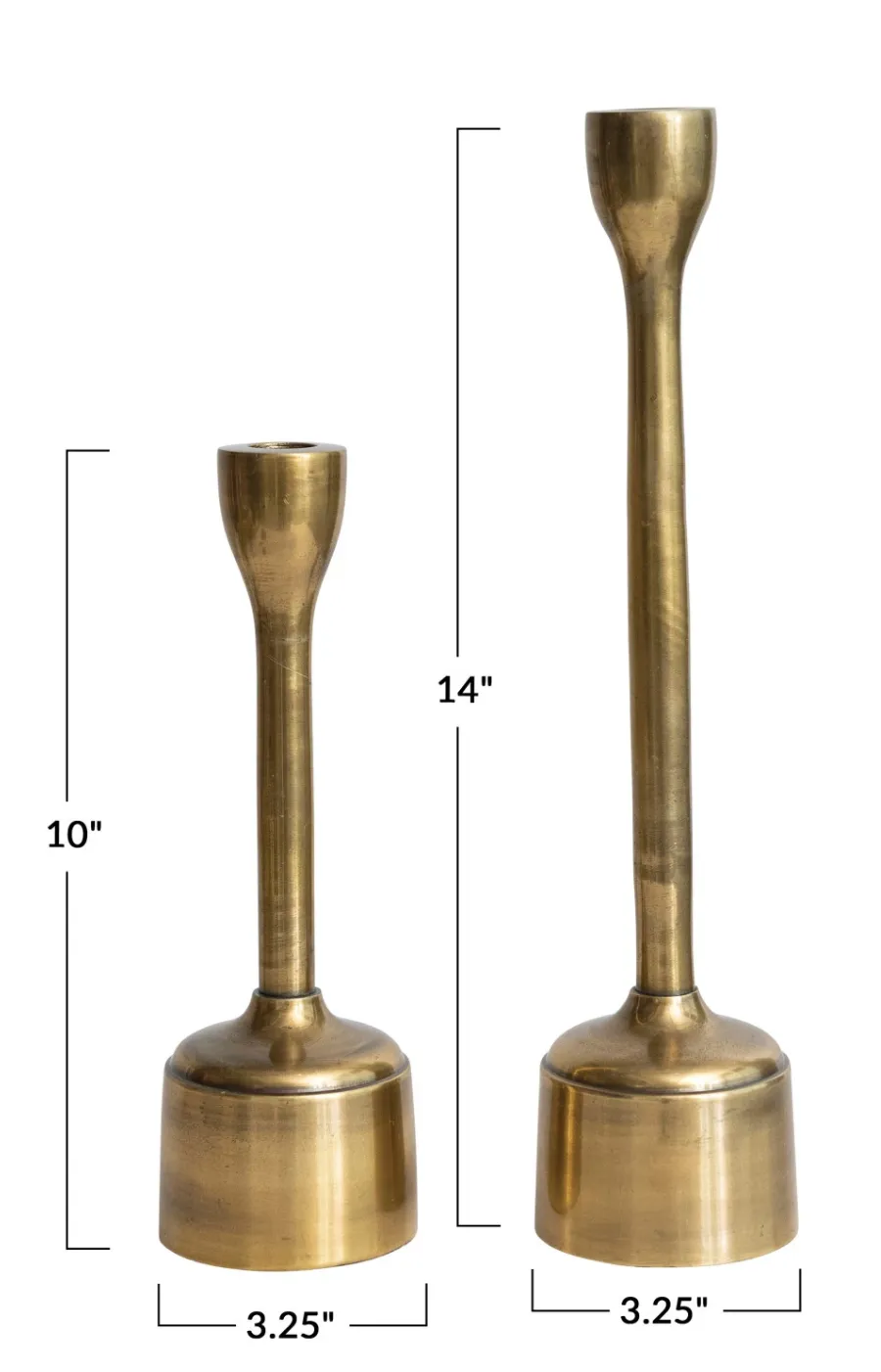 Antique Brass Taper Holder
