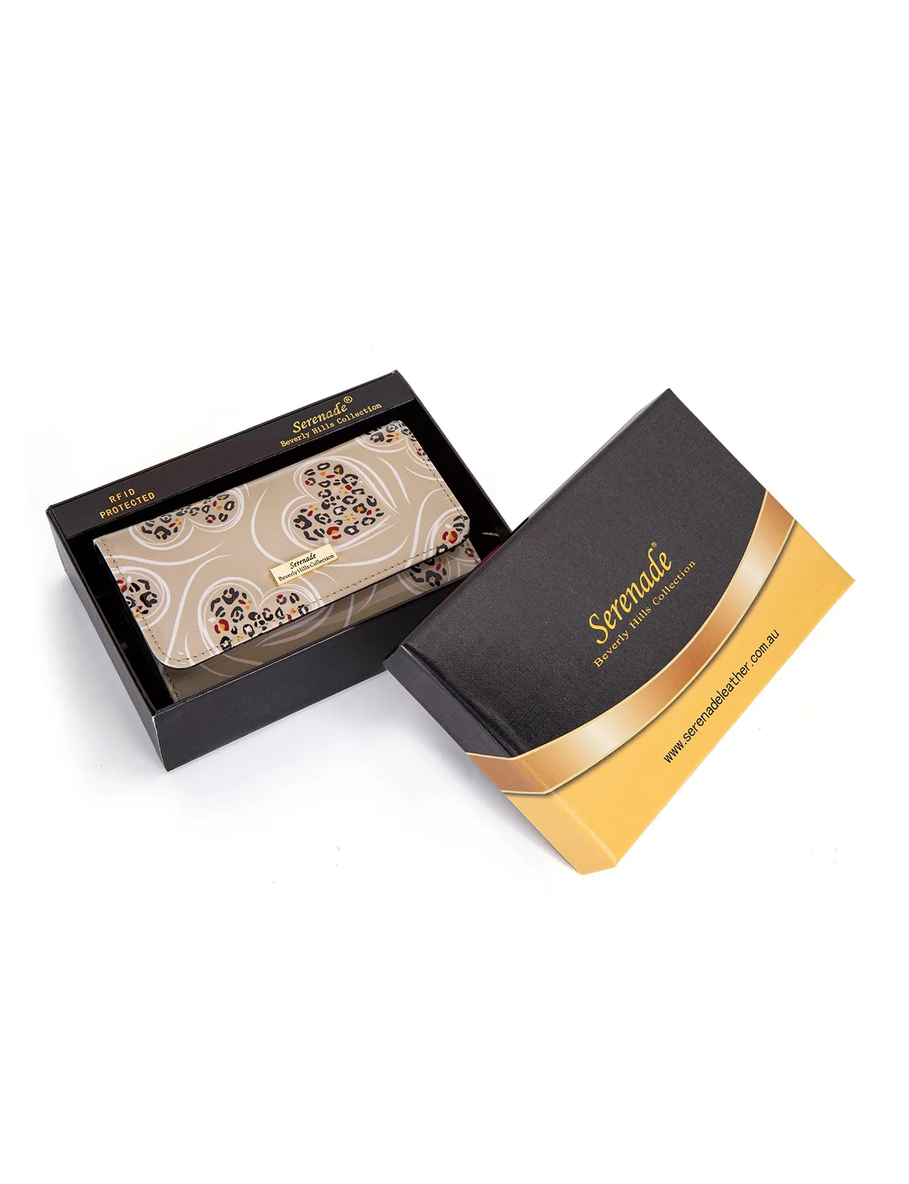 APHRODITE MED LEATHER RFID WALLET- WSF2302-SALE