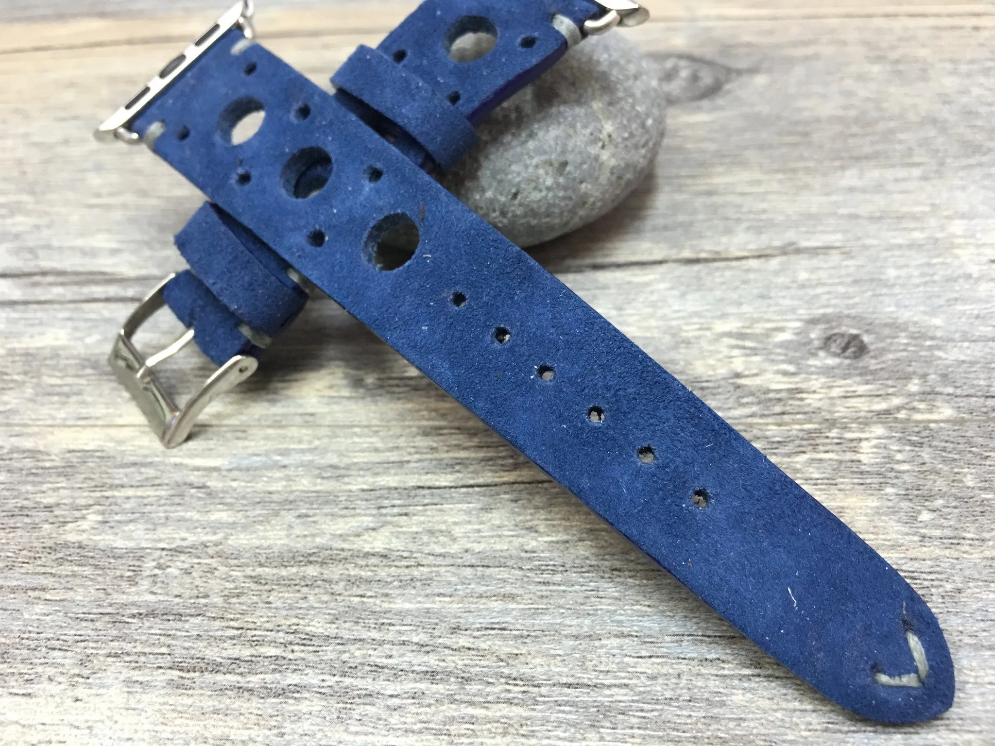 Apple Watch Band, Apple Watch Ultra 49mm 45mm Watch Strap, Suede Blue Apple Watch Band & Strap, iWatch Band, Smart Watch Band Replacement