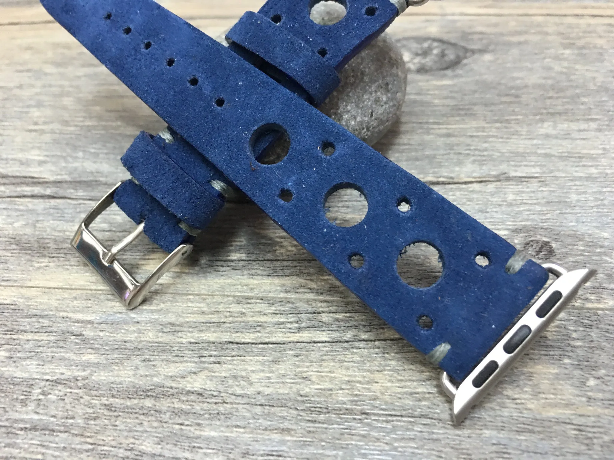 Apple Watch Band, Apple Watch Ultra 49mm 45mm Watch Strap, Suede Blue Apple Watch Band & Strap, iWatch Band, Smart Watch Band Replacement