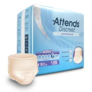 Attends Discreet Women's Underwear, X-Large