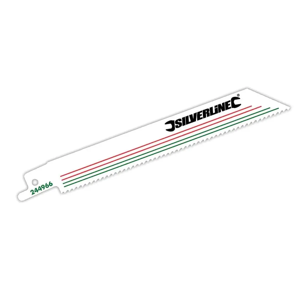 BI-METAL - 10TPI - 150MM RECIP SAW BLADES FOR DEMOLITION 5PK 244966
