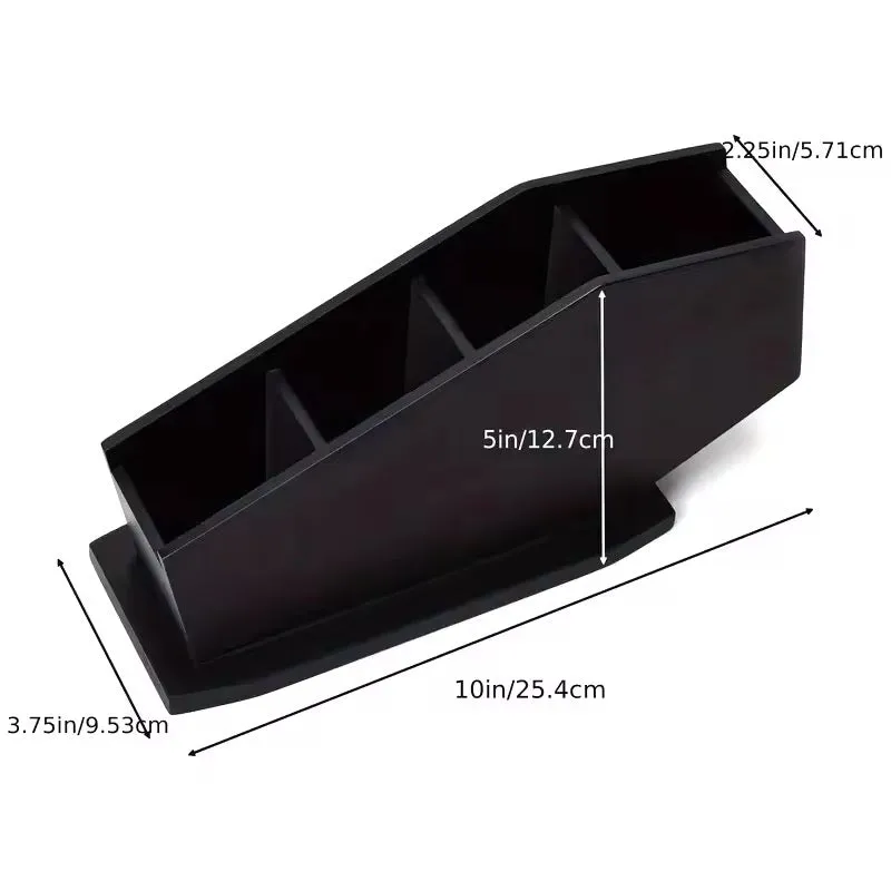 Black Gothic Coffin Shaped Desk Makeup Storage Organkser