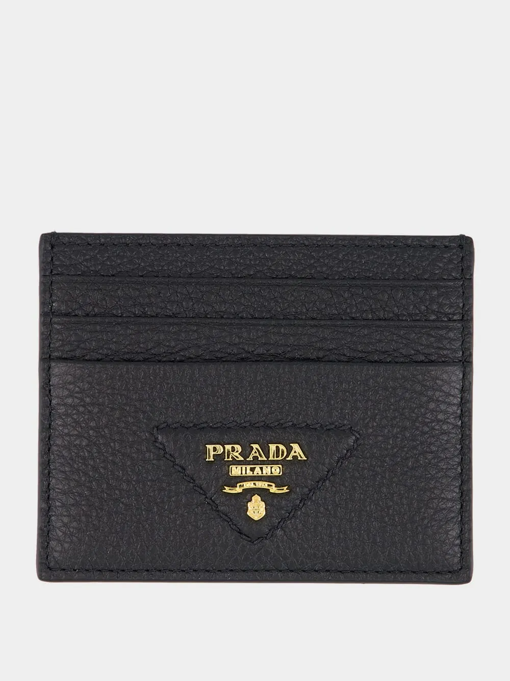 Black Leather Card Holder