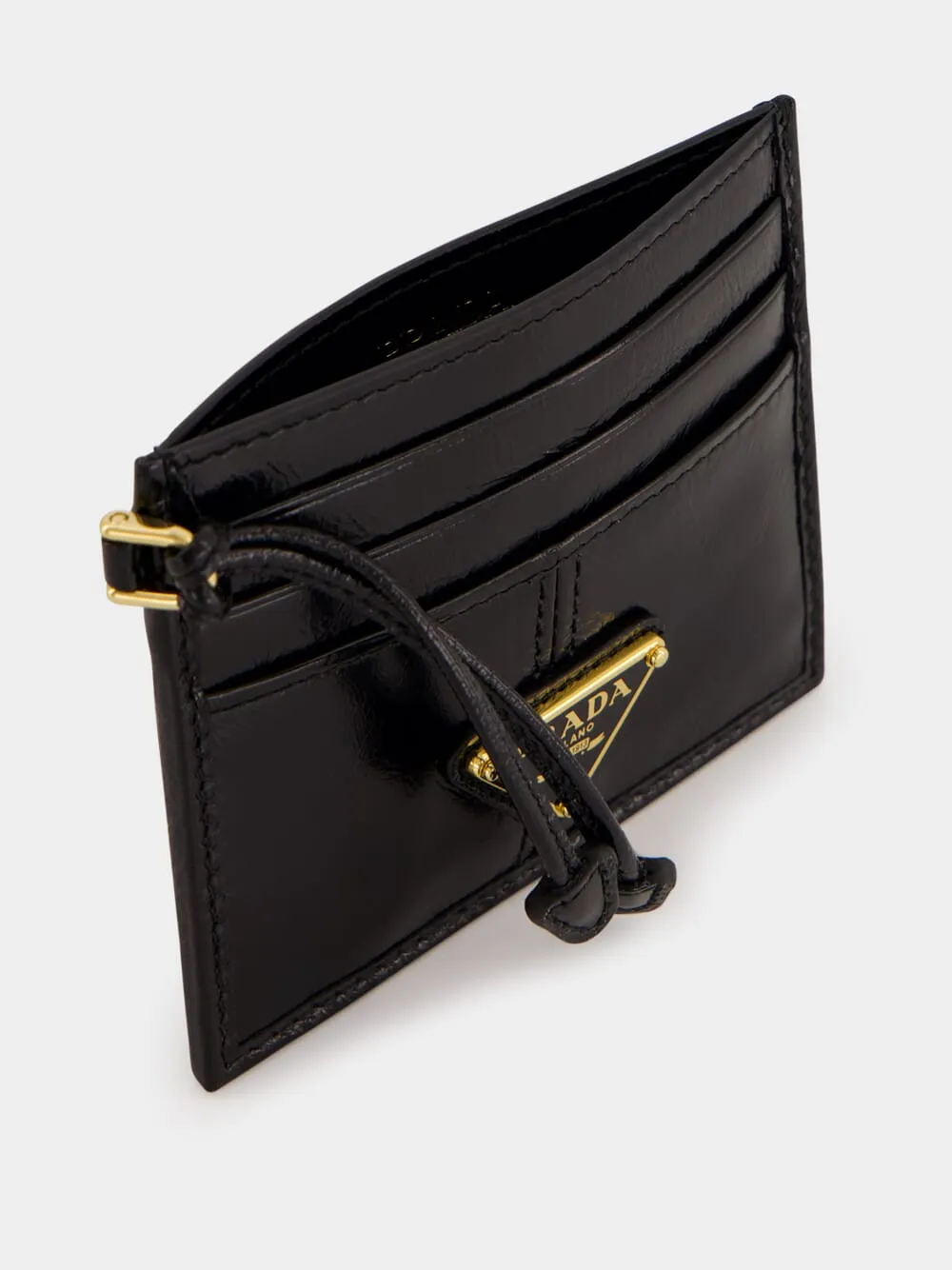 Black Leather Card Holder
