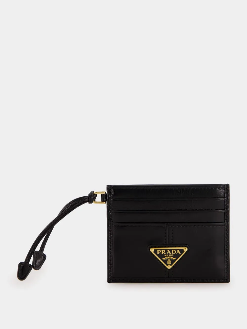 Black Leather Card Holder
