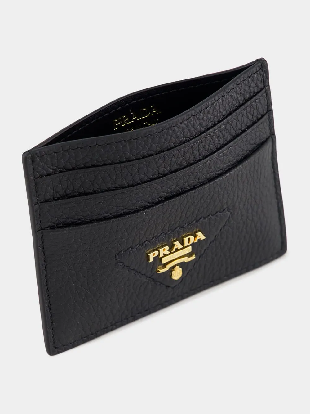 Black Leather Card Holder