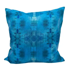 Blue Abstract Circles Pillow
