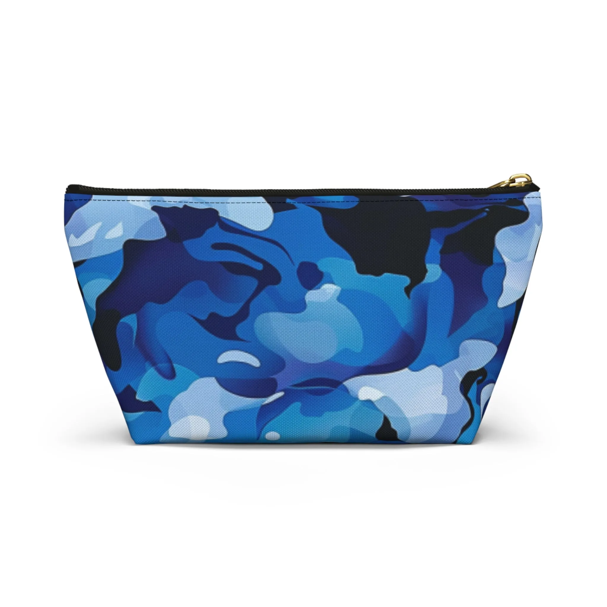 Blue Camo Accessory Pouch w T-bottom