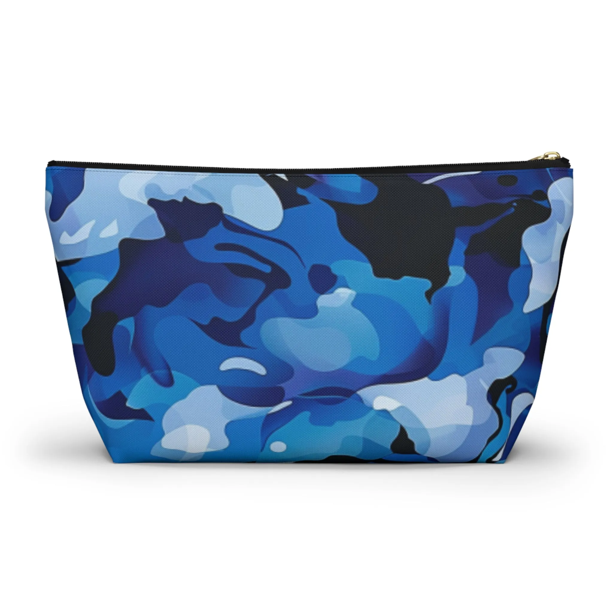 Blue Camo Accessory Pouch w T-bottom