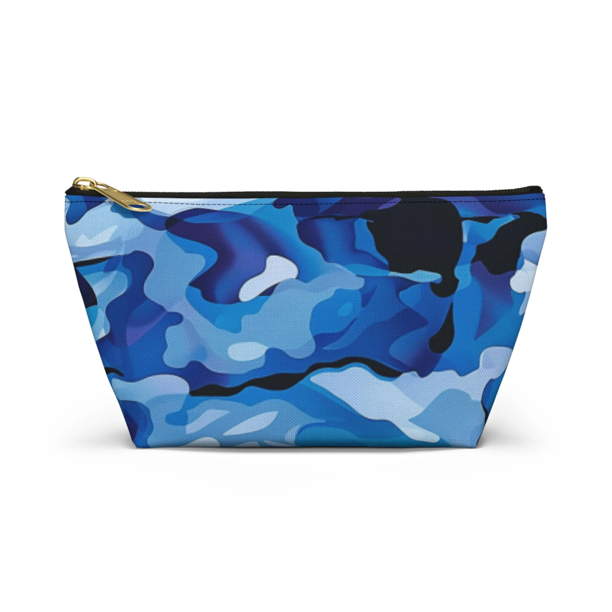 Blue Camo Accessory Pouch w T-bottom