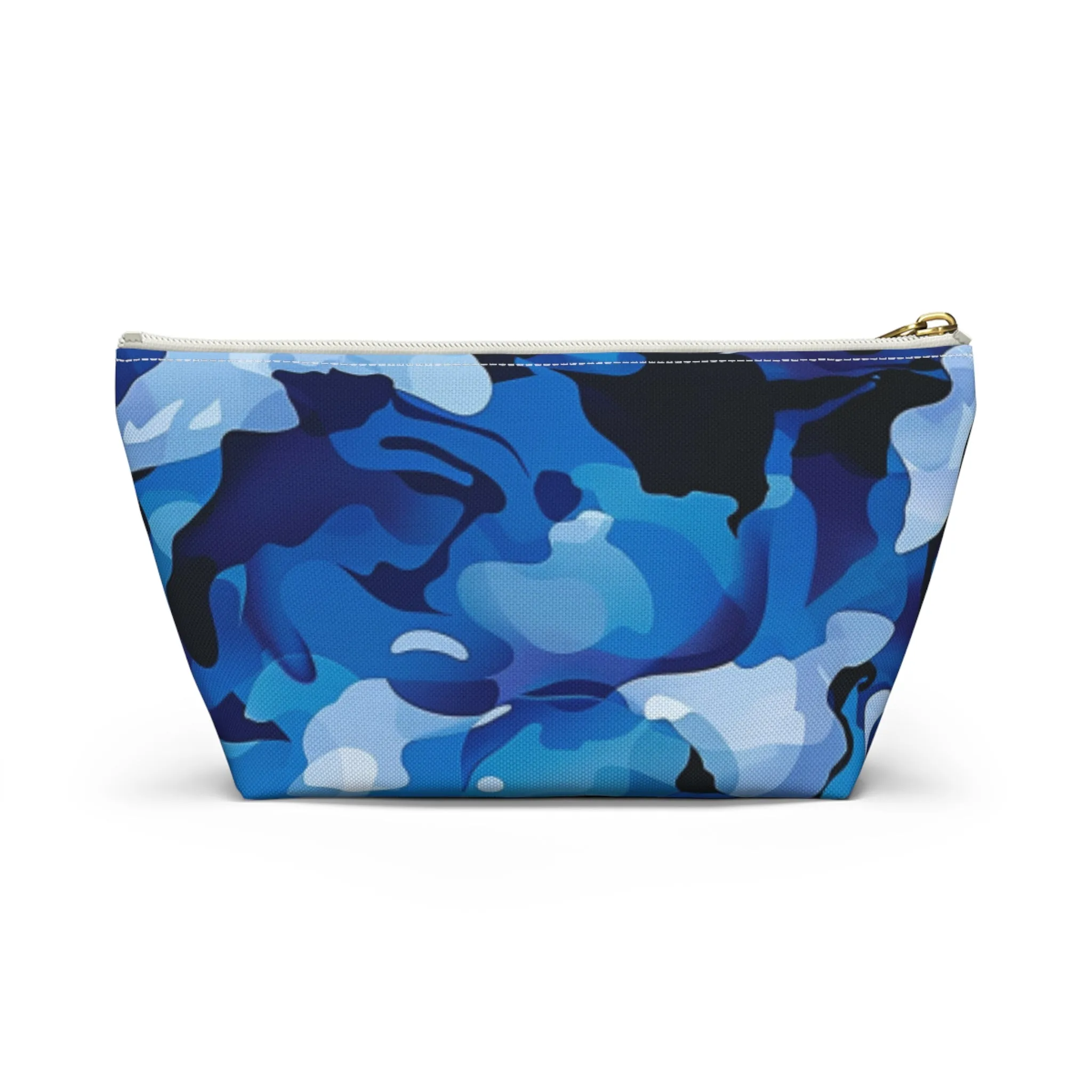 Blue Camo Accessory Pouch w T-bottom