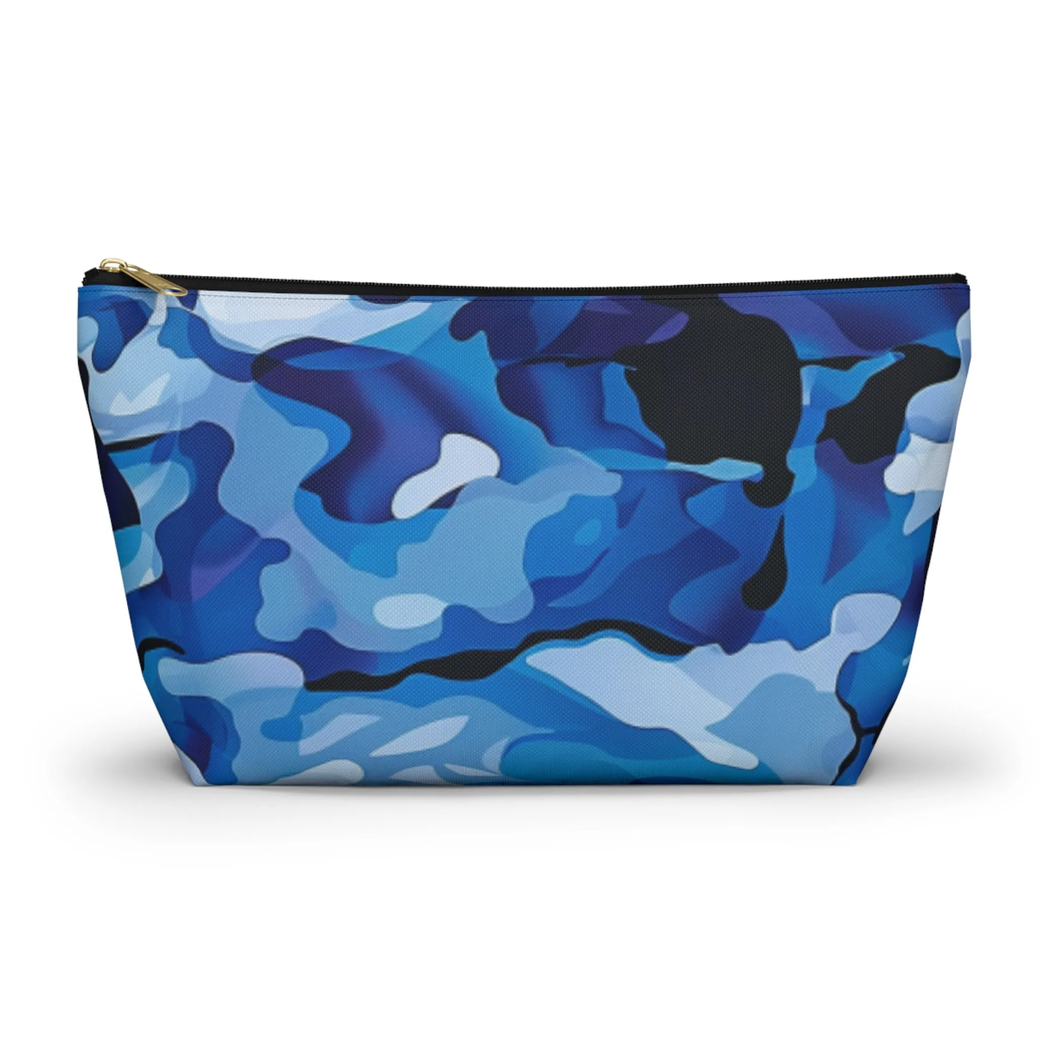 Blue Camo Accessory Pouch w T-bottom