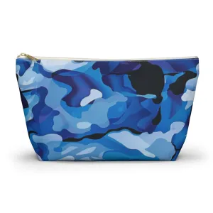 Blue Camo Accessory Pouch w T-bottom