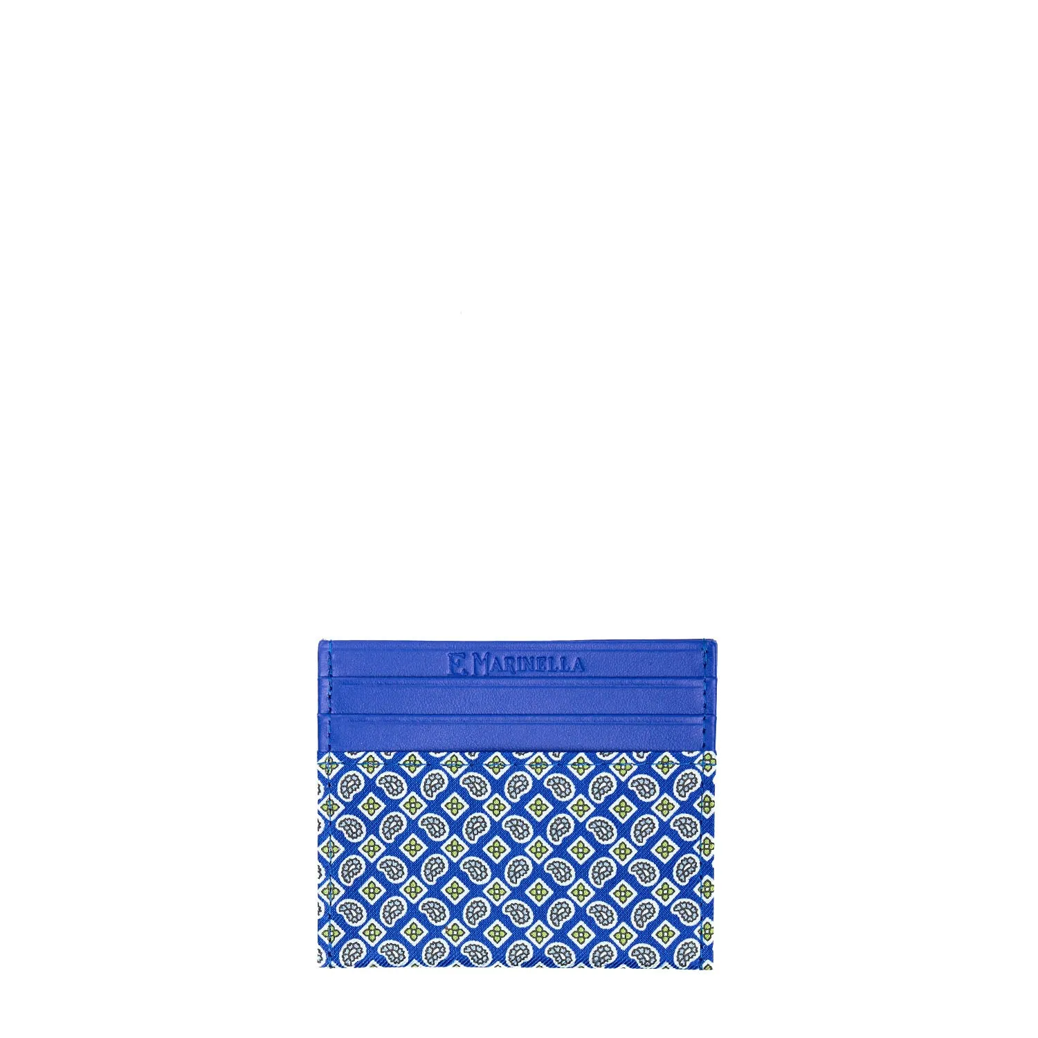 BLUETTE LEATHER AND SILK CREDIT CARD HOLDER