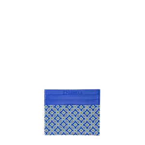 BLUETTE LEATHER AND SILK CREDIT CARD HOLDER
