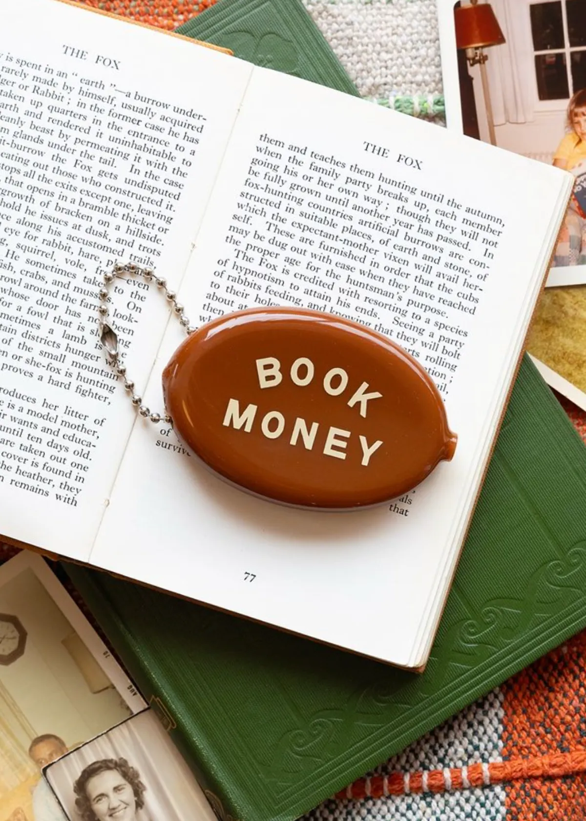 Book Money Coin Pouch