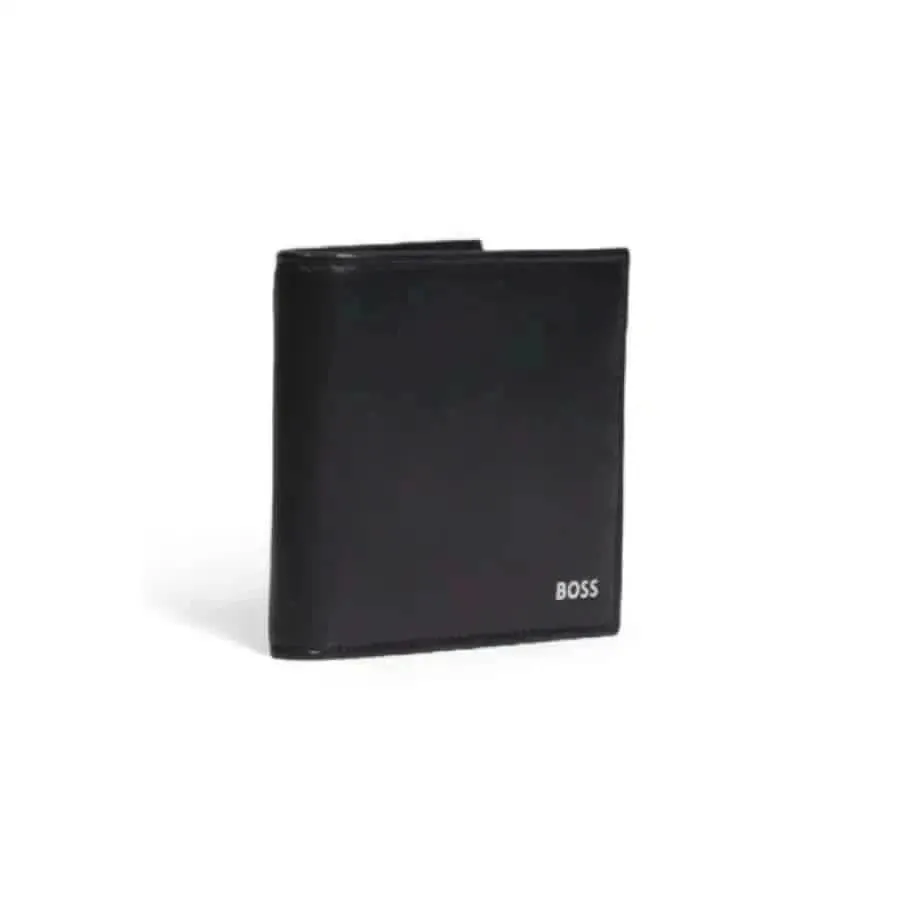Boss Men Black Leather Wallet