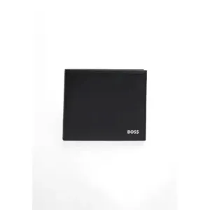Boss Men Black Leather Wallet