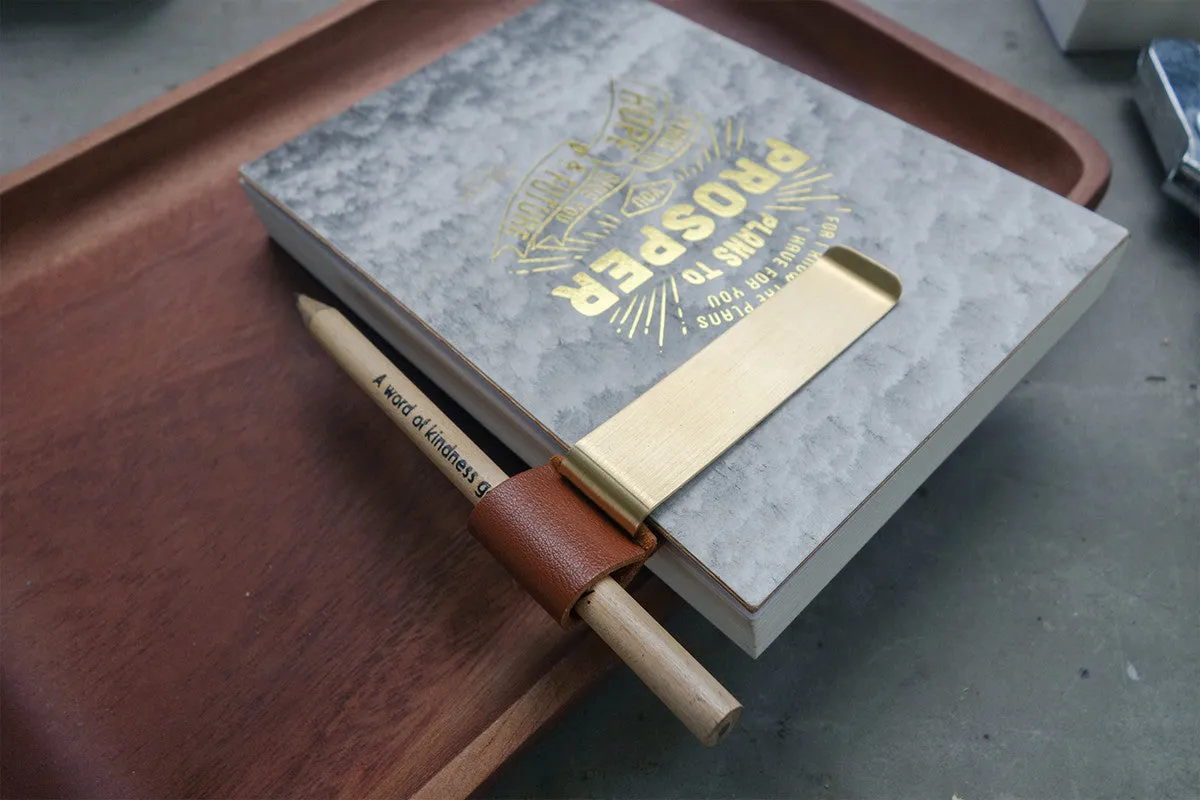 Brass Pen Holder - Notebook
