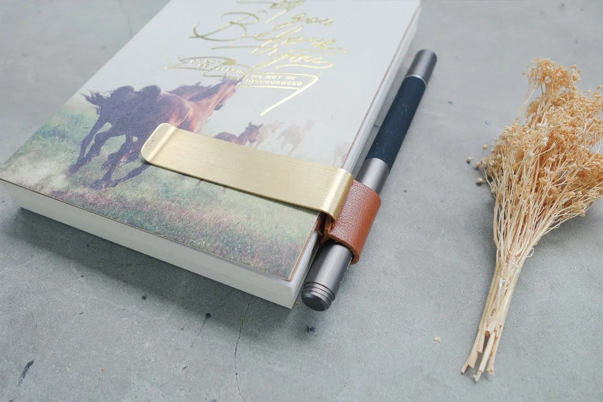 Brass Pen Holder - Notebook