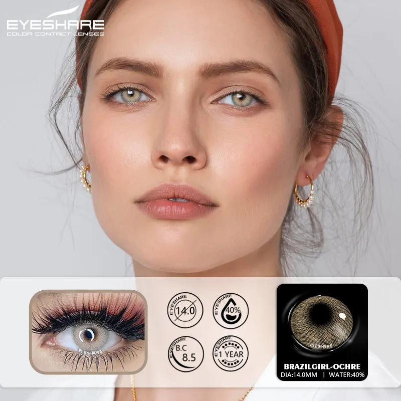 Brazilgirl Ochre 14.0mm 1 Pair | 1 Year